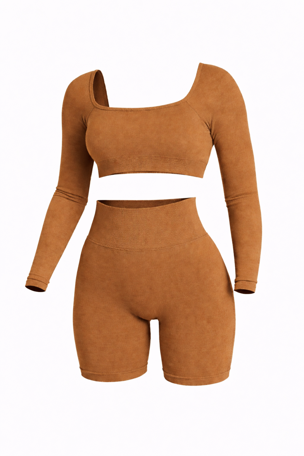 Vêtements de sport court col carré Neo Fit Gym à manches longues Neofit