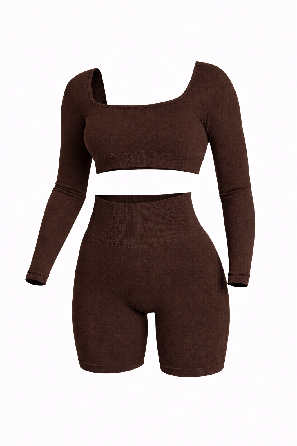 Vêtements de sport court col carré Neo Fit Gym à manches longues Neofit
