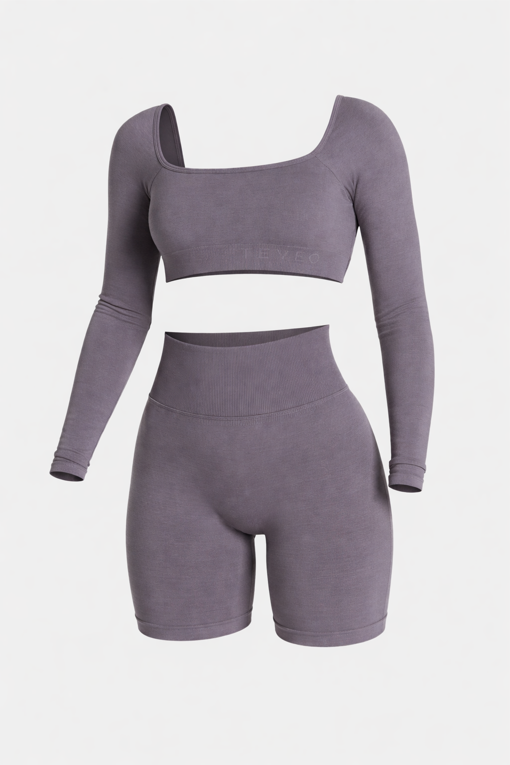 Vêtements de sport court col carré Neo Fit Gym à manches longues Neofit