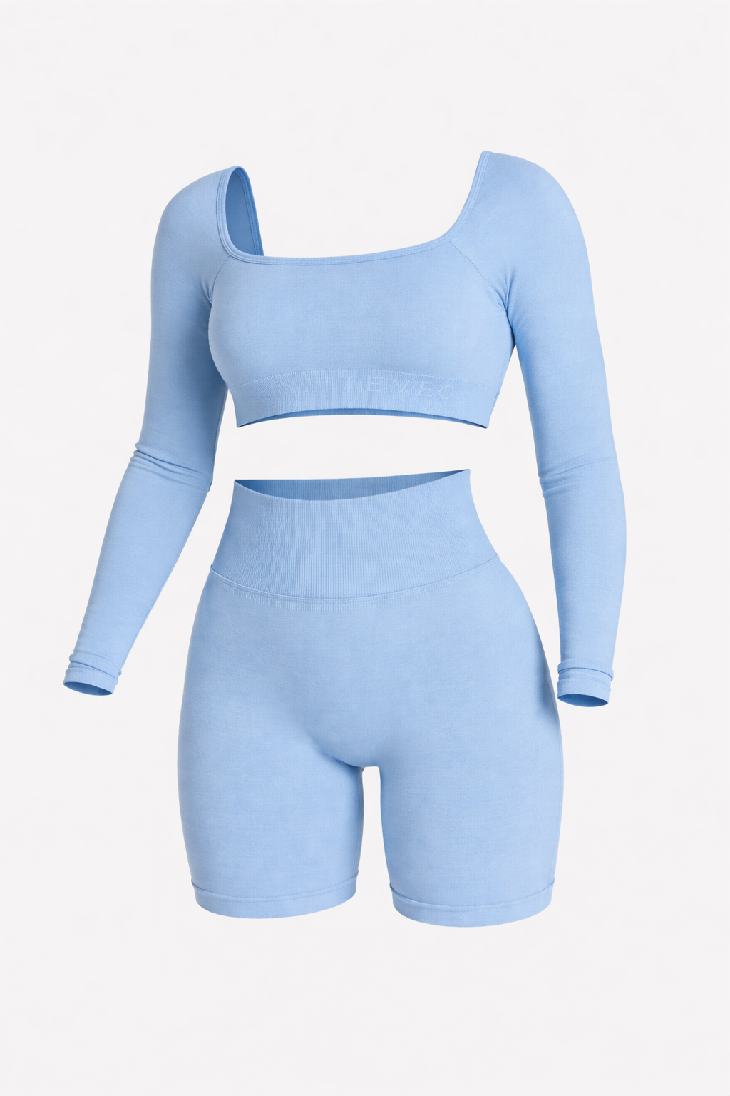 Vêtements de sport court col carré Neo Fit Gym à manches longues Neofit